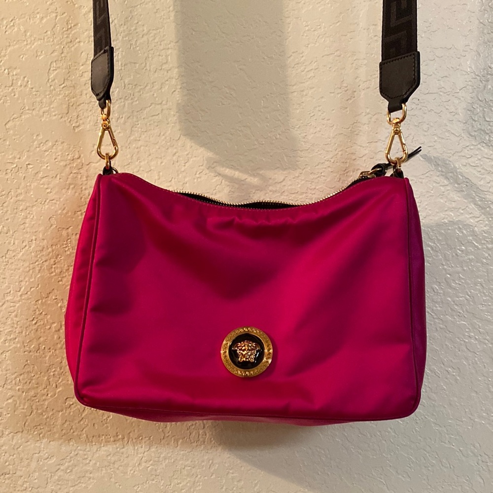Versace Medusa Nylon Hobo Bab